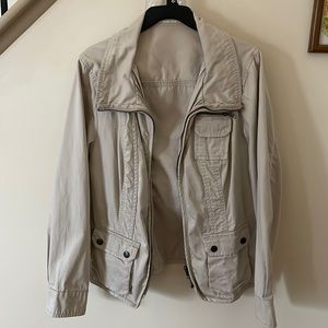 Style & Co | light tan zip up jacket size petite extra large